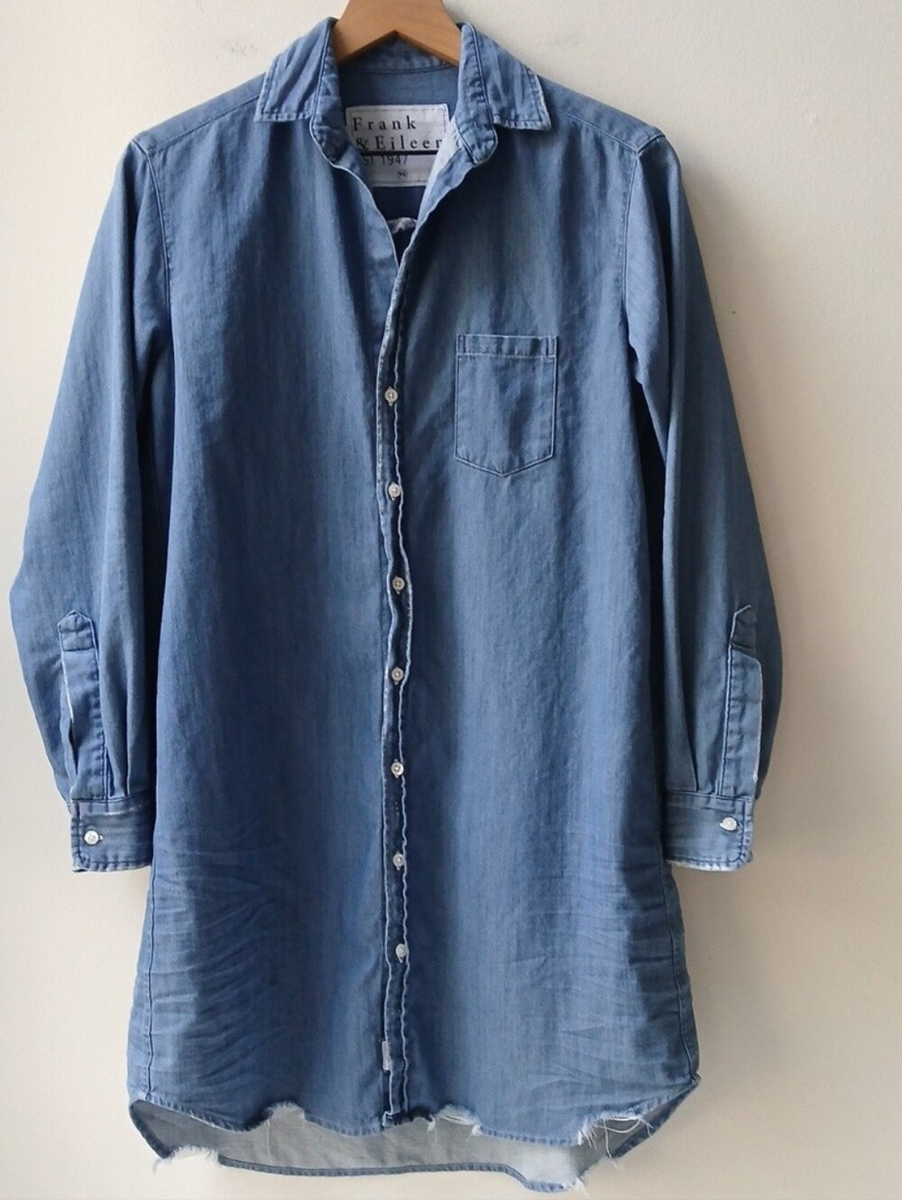 Frank & Eileen Mary Indigo Shirt Dress Women's XS